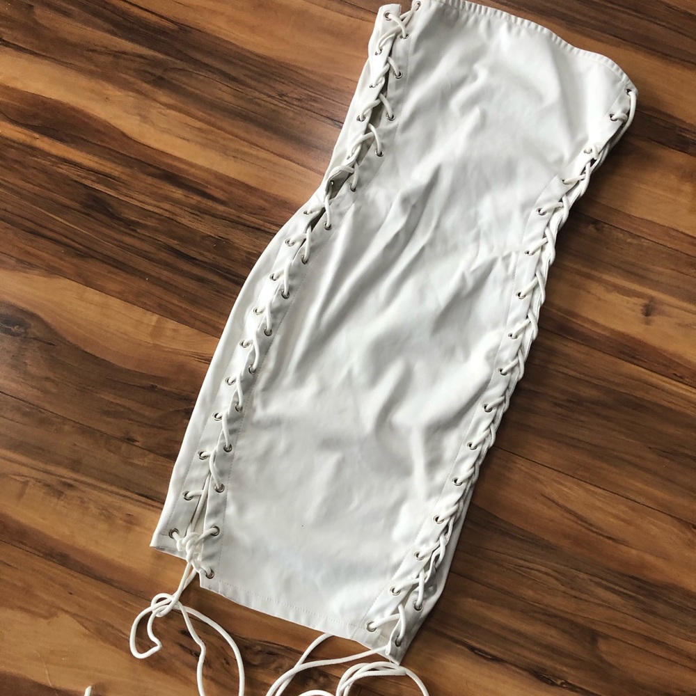 White Criss Cross Dress